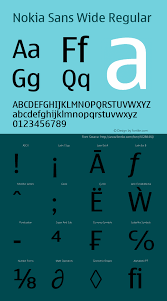 Example font Nokia Sans Wide #1